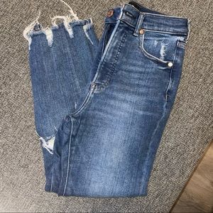 Express jeans, skinny, high waisted, size 2S